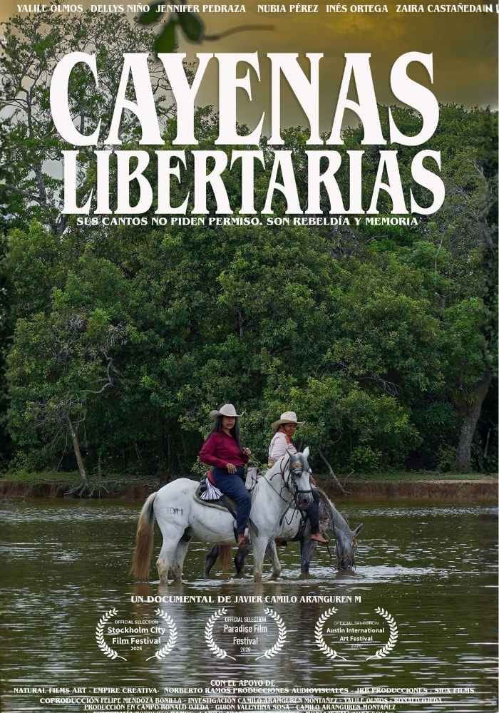 Póster de Cayenas libertarias