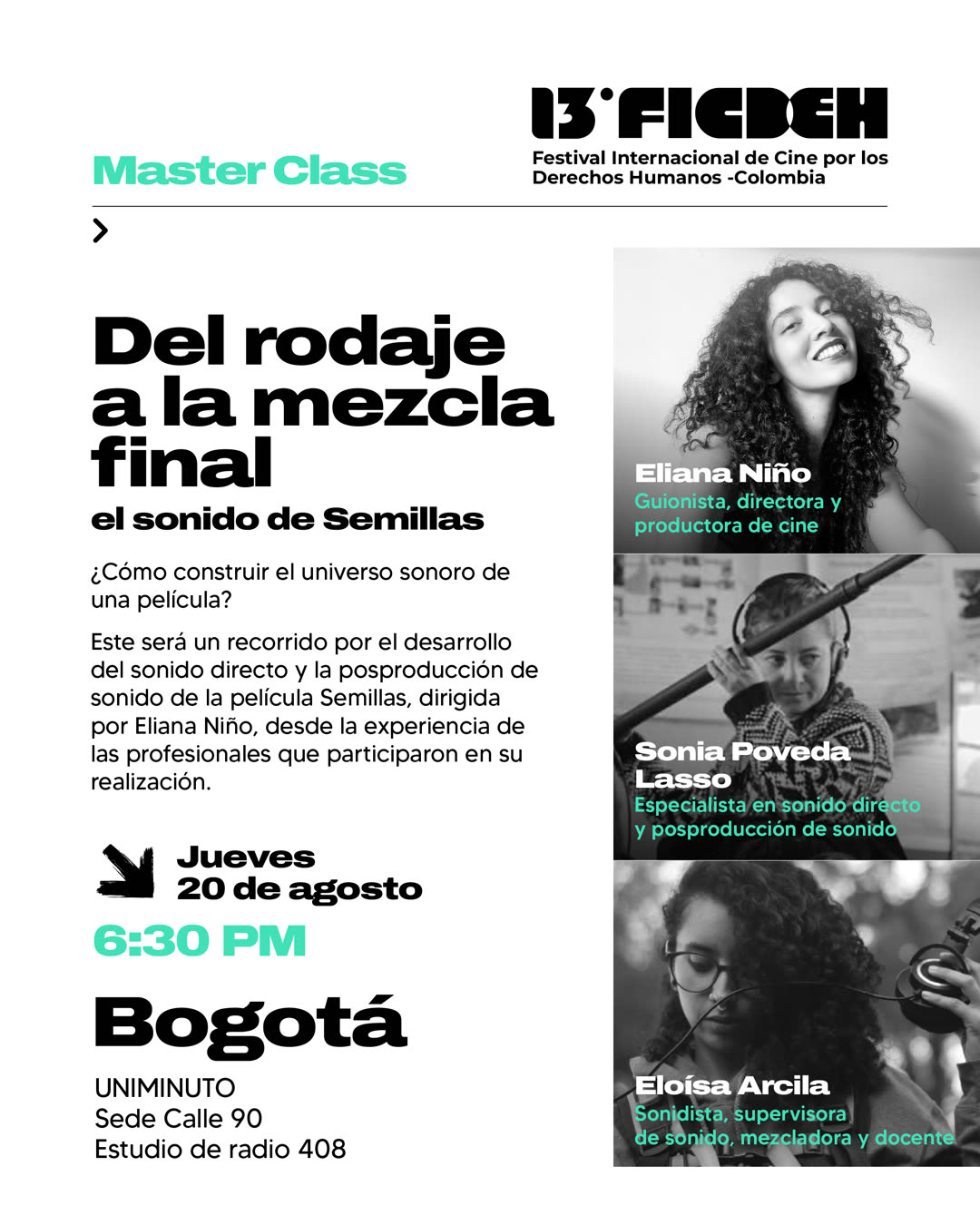 Portada de Del rodaje a la mezcla final: el sonido de Semillas
