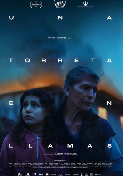Una torreta en llamas